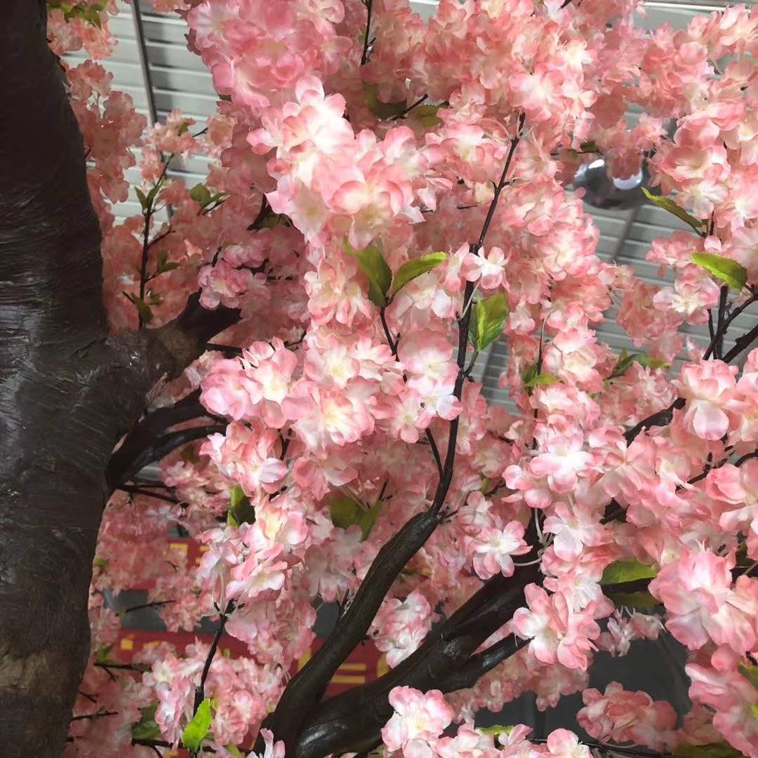 橱窗仿真樱花树大型婚庆假花商场室内装饰许愿树大型仿真树桃花树-阿里巴巴