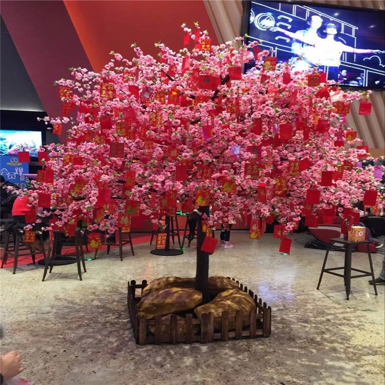 仿真许愿桃花树